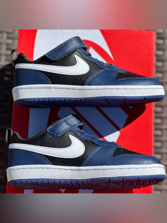 Nike Court Borough Navy Preschool Everyday Casual Sneaker Youth 11C | 13C NEW - Picture 8 of 9